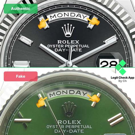 fake vs real rolex day date|counterfeit rolex watches.